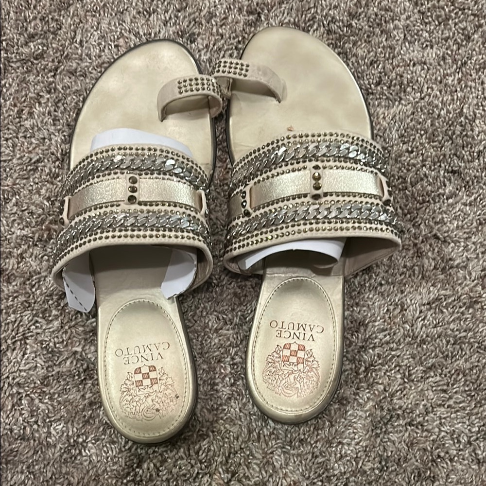 Vince Camuto Metallic Gold Women's Sandals